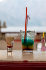 Cocktails on tropical vacation