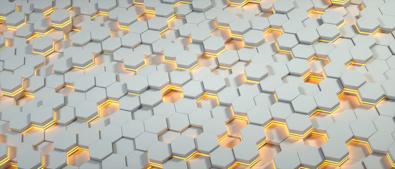 White background Yellow light