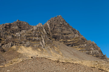 Beautiful multicolored spring landscape of Iceland