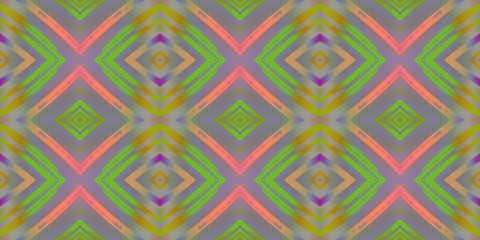 Background from a multi-colored ornament in the Asian style in gray, turquoise and pink tones