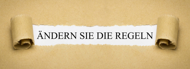 Ändern Sie die Regeln