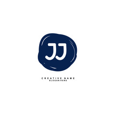 J JJ Initial logo template vector. Letter logo concept