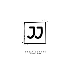 J JJ Initial logo template vector. Letter logo concept