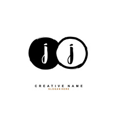 J JJ Initial logo template vector. Letter logo concept