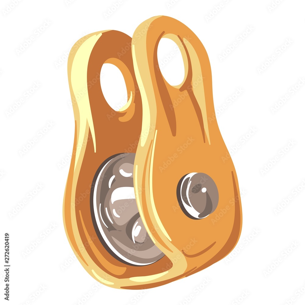Poster climbing tool icon. cartoon of climbing tool vector icon for web design isolated on white background
