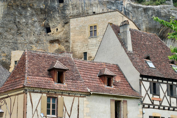 Fototapeta na wymiar Les Eyzies de Tayac Sireuil sur Vezere, Perigord