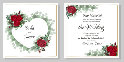 christmas card with snowflakes and place for text