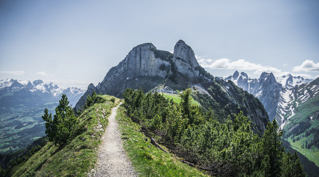 Appenzell Hiking Mountain Landscape Switzerland