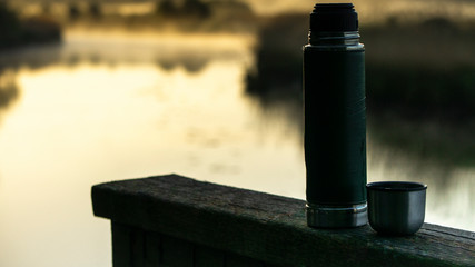 Flask of Tea, River Tea, River, Arun River