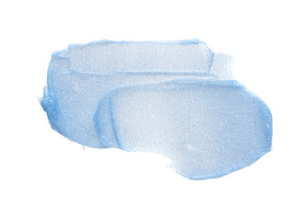 Light blue smears