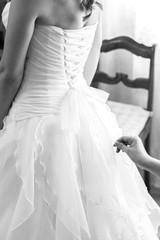 bride in white dress