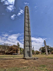 The King Ezana's Stela, in Axum, Ethiopia