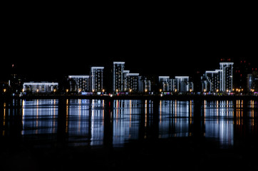 Fototapeta na wymiar Beautiful urban architecture at night