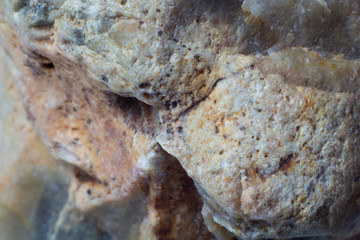 Macro texture of untreated natural mineral