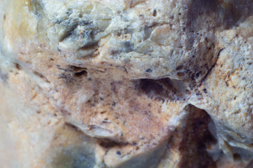 Macro texture of untreated natural mineral