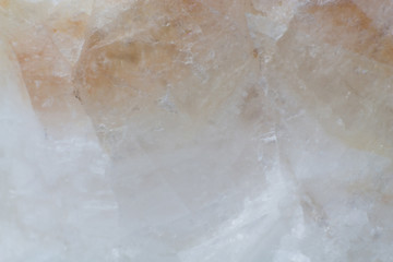 Texture of natural untreated white calcite macro