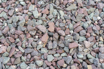 Stone railway tracks to prevent train tracks from shifting and weather conditions