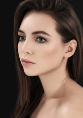 Obraz premium Tender model with makeup and hairstyle