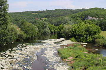 Fototapeta na wymiar Flusslauf der Vezere, Perigord