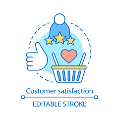 Customer satisfaction concept icon