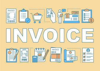 Invoice word concepts banner