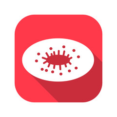 Kiwi vector red icon in modern flat style isolated. Kiwi can support is good for your web design.