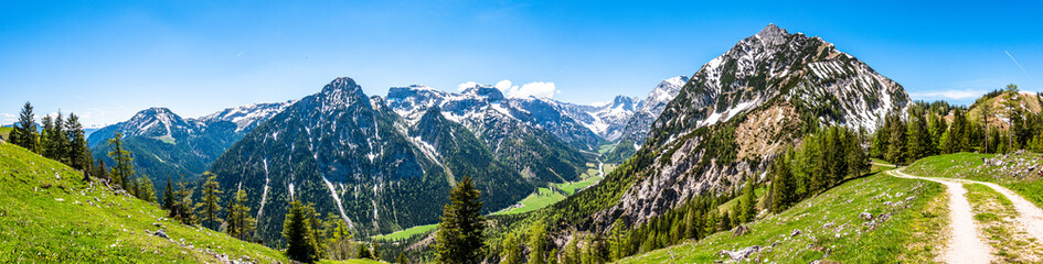 view from feilkopf mountain in austria