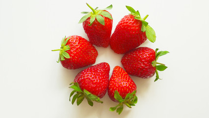 Beautiful juicy berry Victoria filmed close-up