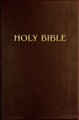 Brown Leather Bible Book Cover