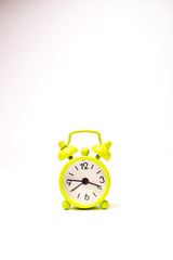 alarm clock on white background