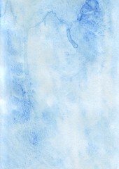 Light blue watercolor background