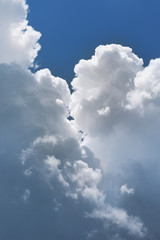 Beautiful sky with cloud.Picture for summer season.