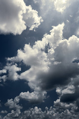 Beautiful sky with cloud.Cloudscape background.