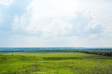 View from the hill. Ancient Kashira foundation place