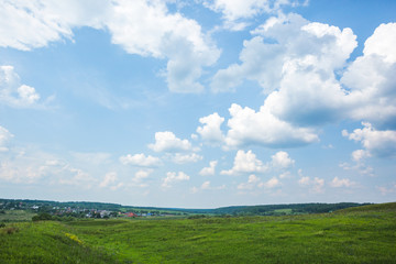 View from the hill. Ancient Kashira foundation place