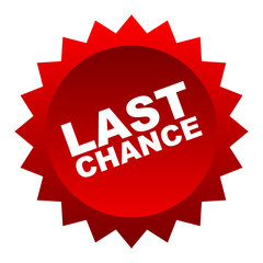 red vector banner last chance