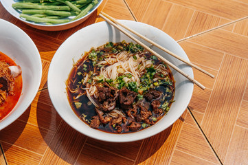 Pho Laos and Khao Soi Laos noodle soup, Luang Prabang food