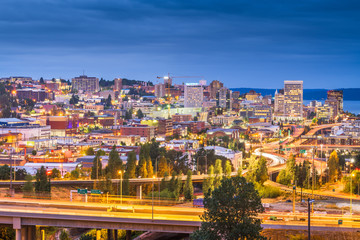 Tacoma, Washington, USA skyline