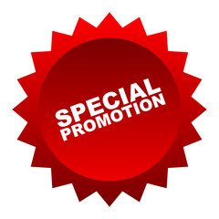 red vector banner special promotion
