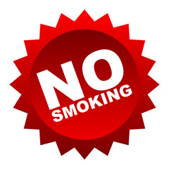 red vector banner no smoking