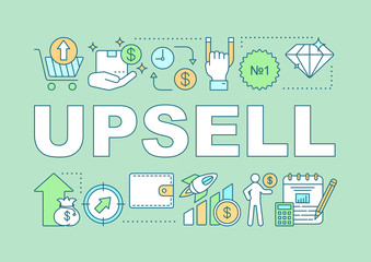 Upsell word concepts banner