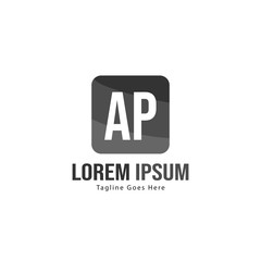 AP Letter Logo Design. Creative Modern AP Letters Icon Illustration