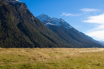Breathtaking Scenery of SH94 Milford Road in South Island, New Zealand