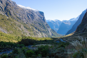 Fototapeta premium Breathtaking Scenery of SH94 Milford Road in South Island, New Zealand