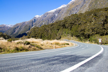 Breathtaking Scenery of SH94 Milford Road in South Island, New Zealand