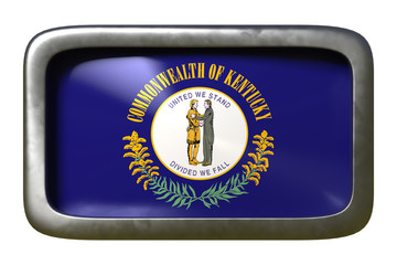 3d rendering of Kentucky State flag