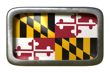 3d rendering of Maryland State flag
