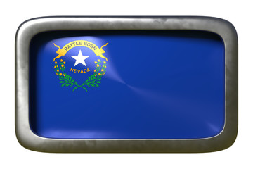 3d rendering of Nevada State flag