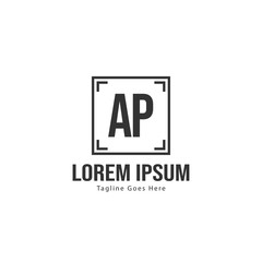 AP Letter Logo Design. Creative Modern AP Letters Icon Illustration