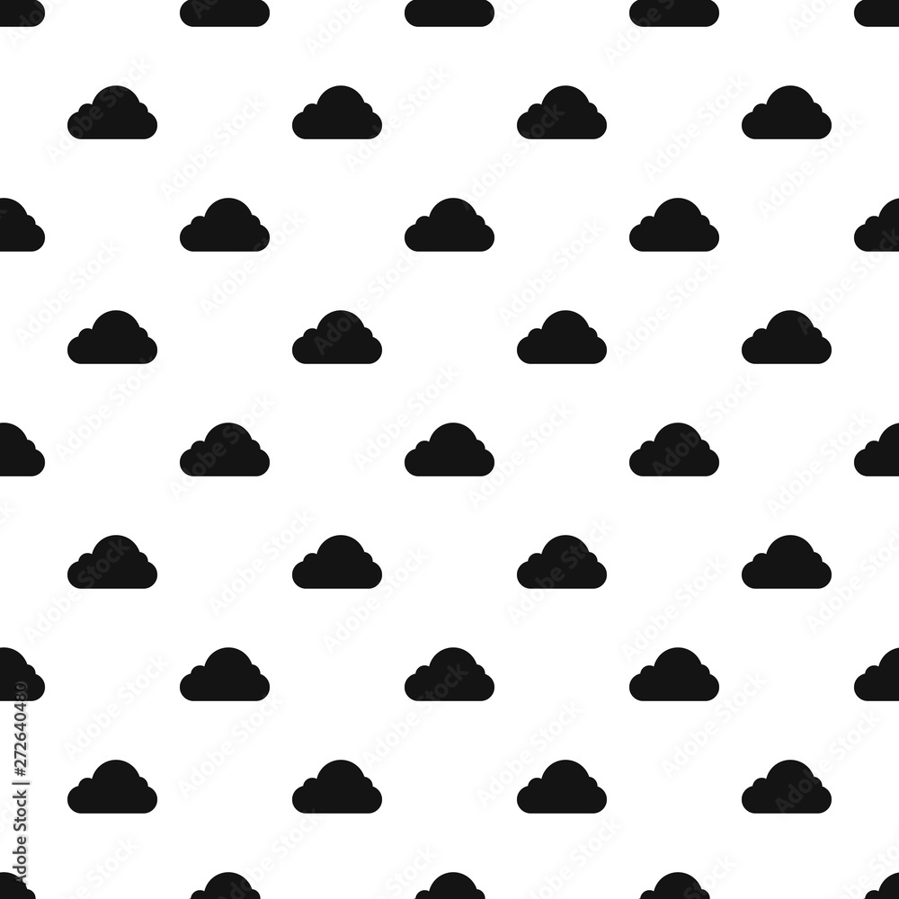 Poster little cloud pattern seamless vector repeat geometric for any web design